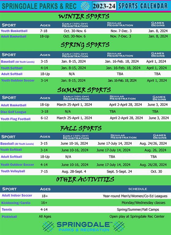 Springdale Parks and Recreation - Springdale Parks and Recreation